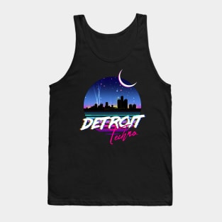 DETROIT TECHNO - Retro 80s Design Tank Top